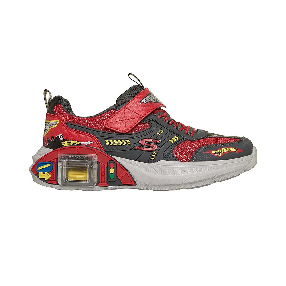 Zapatos Skechers Garage Red Charcoal Niño