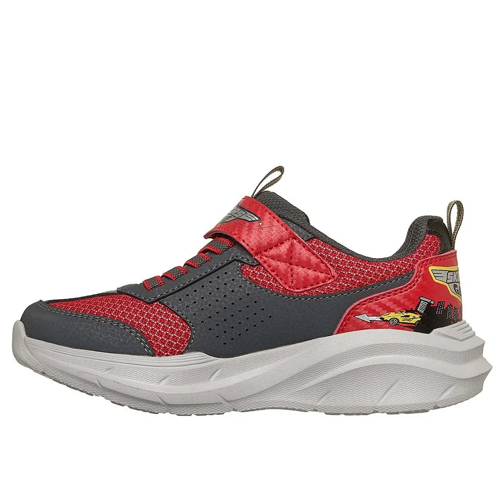 Zapatos Skechers Garage Red Charcoal Niño