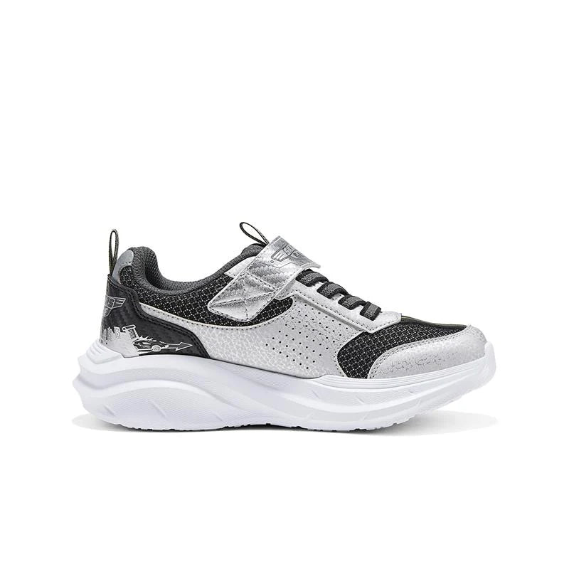Zapatos Skechers Garage Silver Black Niño