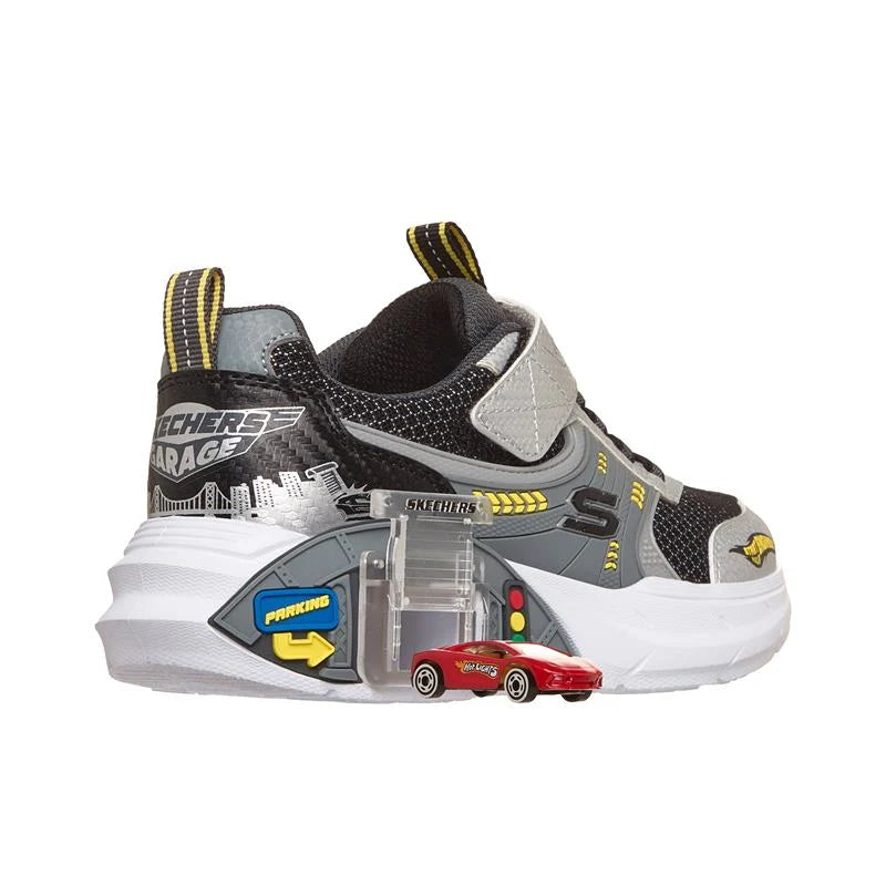 Zapatos Skechers Garage Silver Black Niño