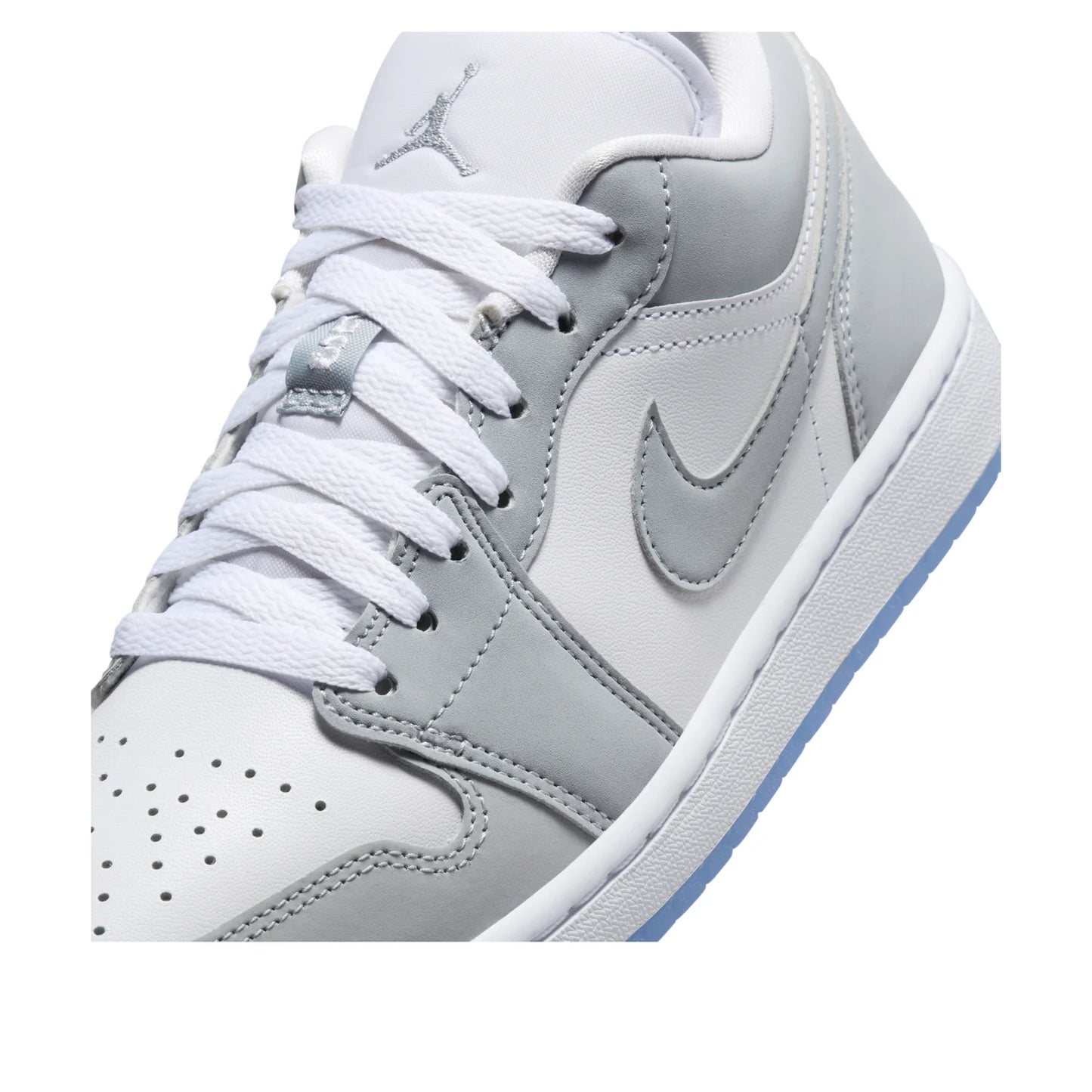 Air Jordan 1 Low 'White Wolf Grey' Mujer