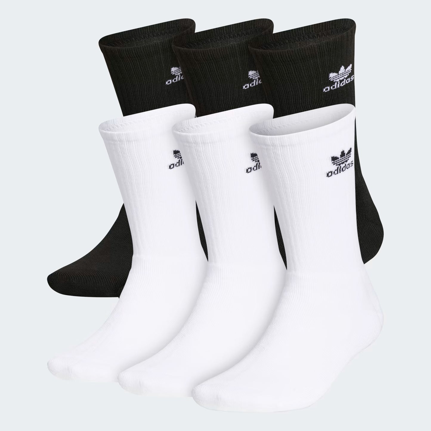Adidas Trefoil Crew Socks 6 Pairs