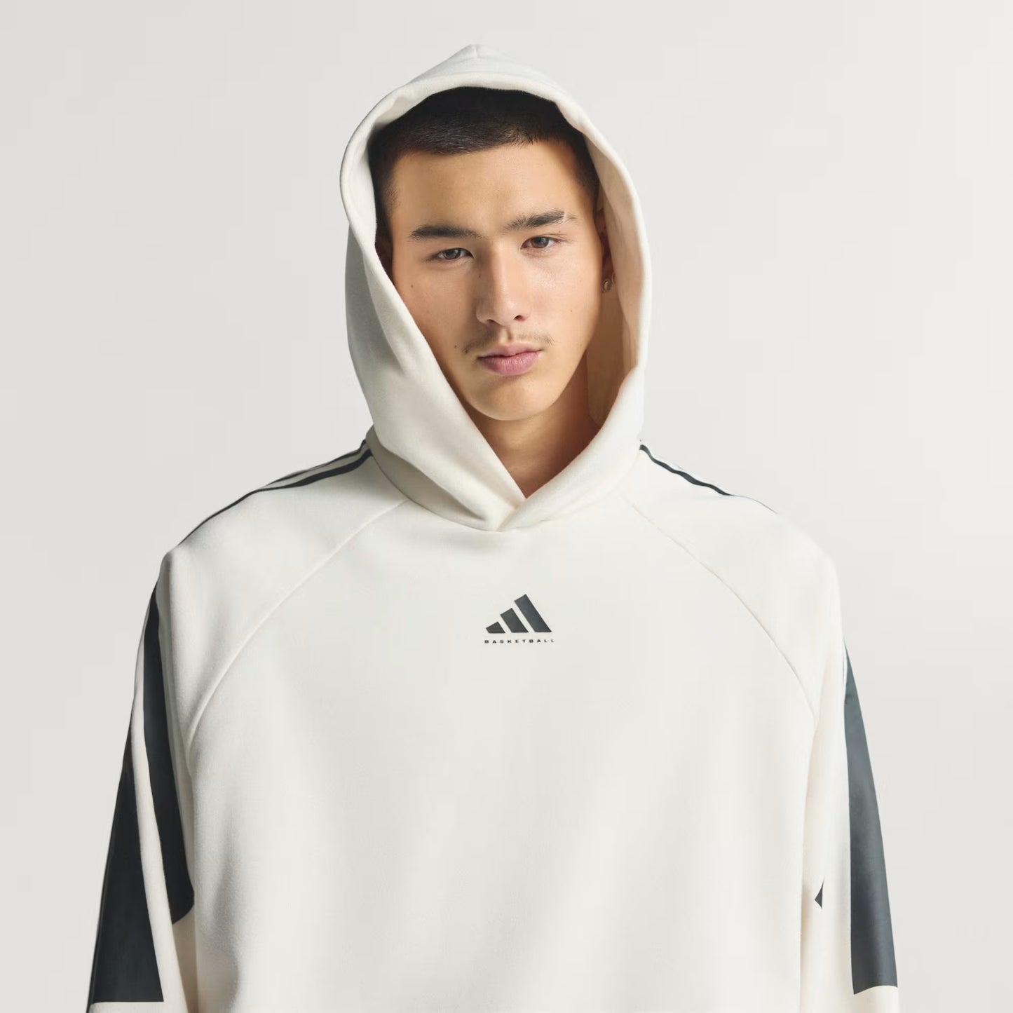 adidas Basketball 3-Stripes Fleece Hoodie