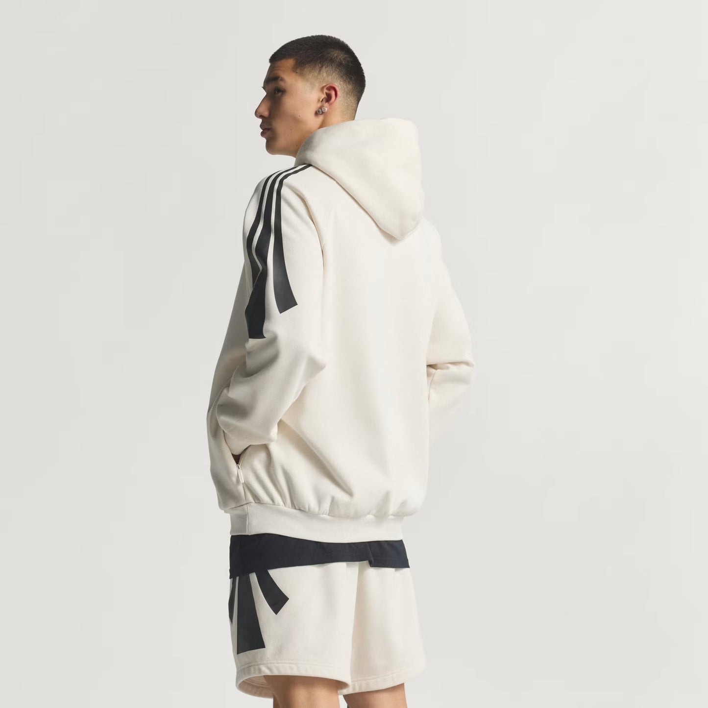 adidas Basketball 3-Stripes Fleece Hoodie